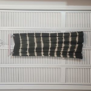 Lapis Long Green and Cream Skirt